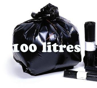 Sacs Poubelle Noirs 100/120 litres 42 kgs - Cdiscount Au quotidien